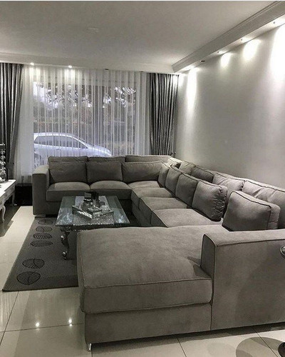 Modern shape corner sofa - modern, u