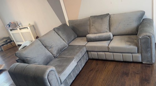 Grey corner sofa - corner, comfortable