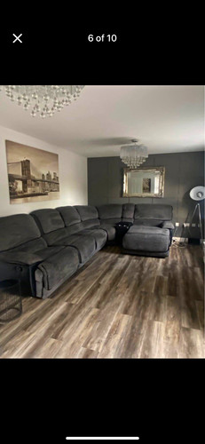 Harveys grey fabric corner - harveys,