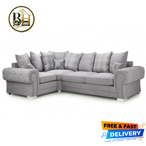Verona grey seater - grey, corner