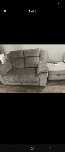 Grey velvet corner - grey,
