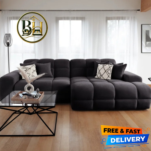Jacob black corner sofa right - sofa,