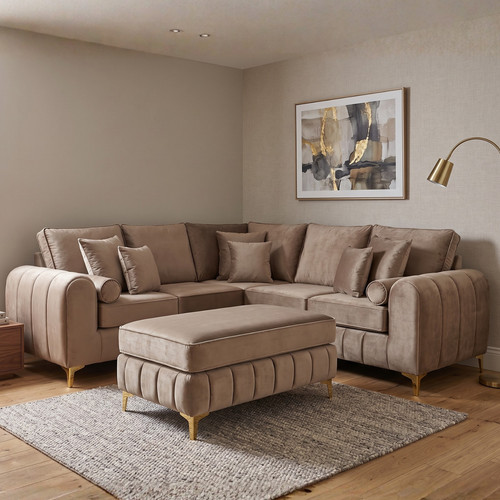 New lilly shape corner sofa - new, l