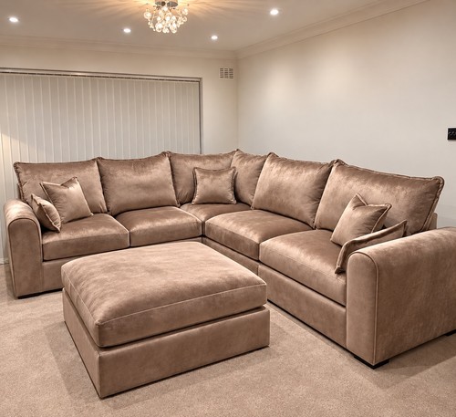 Plush mink shape corner - corner, sofa