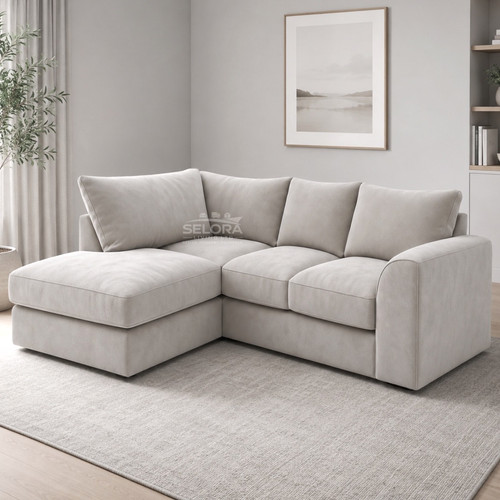 Dylan cream plush velvet - cream,