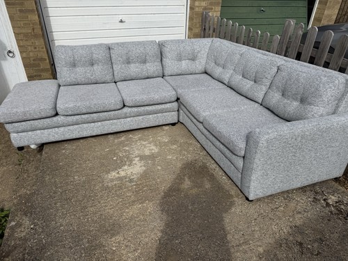 Corner sofa grey - grey, good
