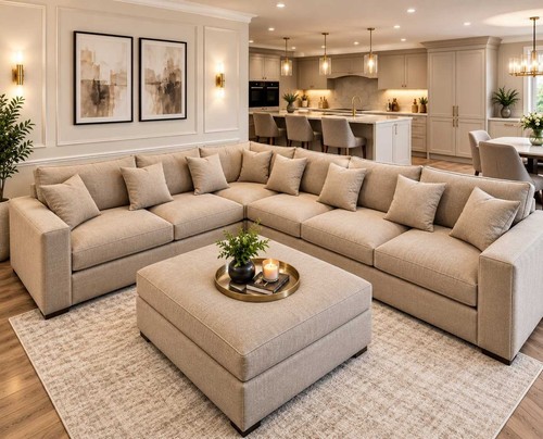 Mink large corner sofa - corner, custom