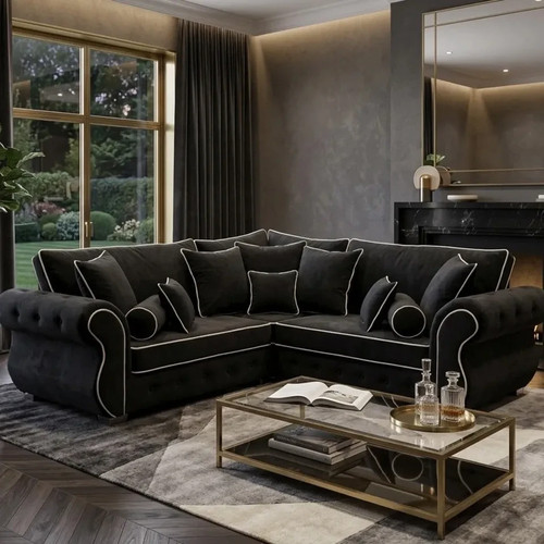 Rio 2c2 corner sofa black - 2c2,