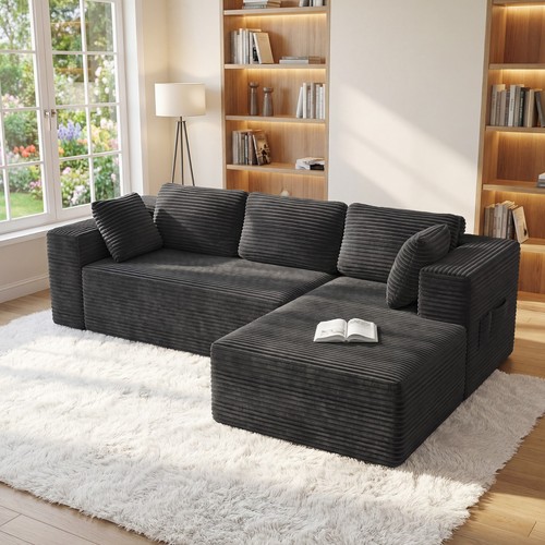 Velvet corner sofa seater - velvet,