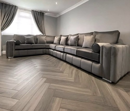 Luxury grey velvet - luxury, sofa