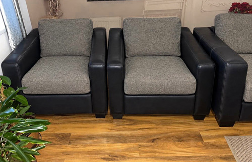 Dfs modern grey fabric black - dfs, &
