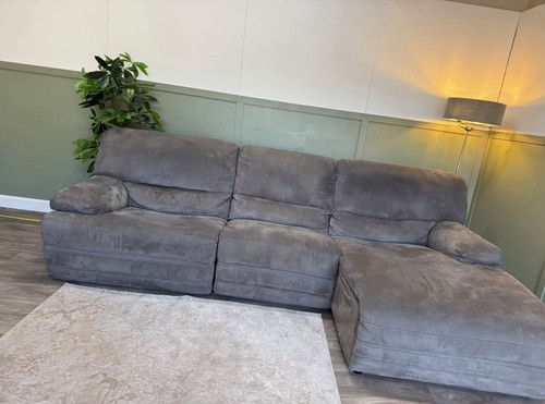 Grey solid fabric - solid, corner