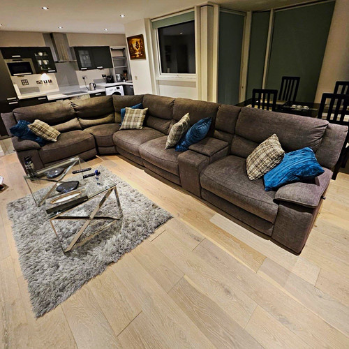 Grey corner sofa shape with - sofa,