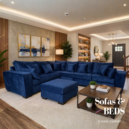 New shape corner sofa full - new,