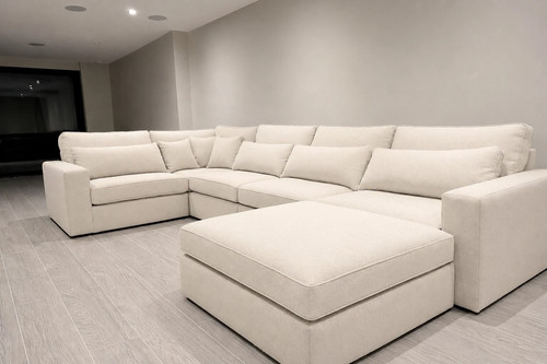 Ruby corner sofa cream naples - sofa,
