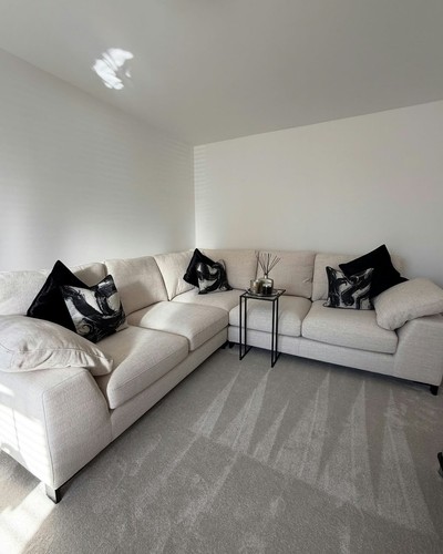 Cream corner sofa 2c2 seater - corner, 5